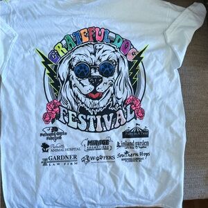 Grateful‎ Dog Festival White T-Shirt